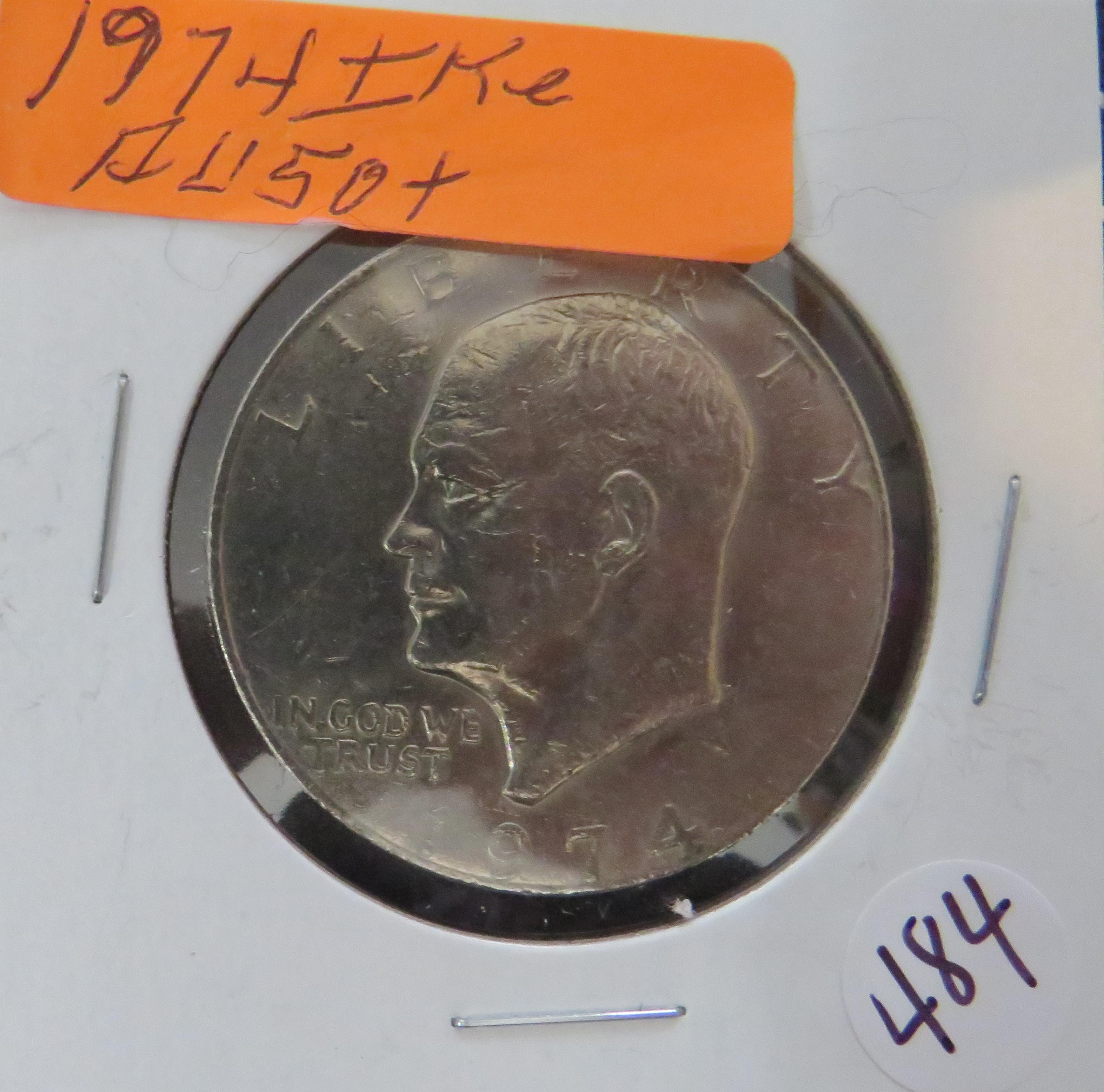 1974- Eisenhower Silver Dollar