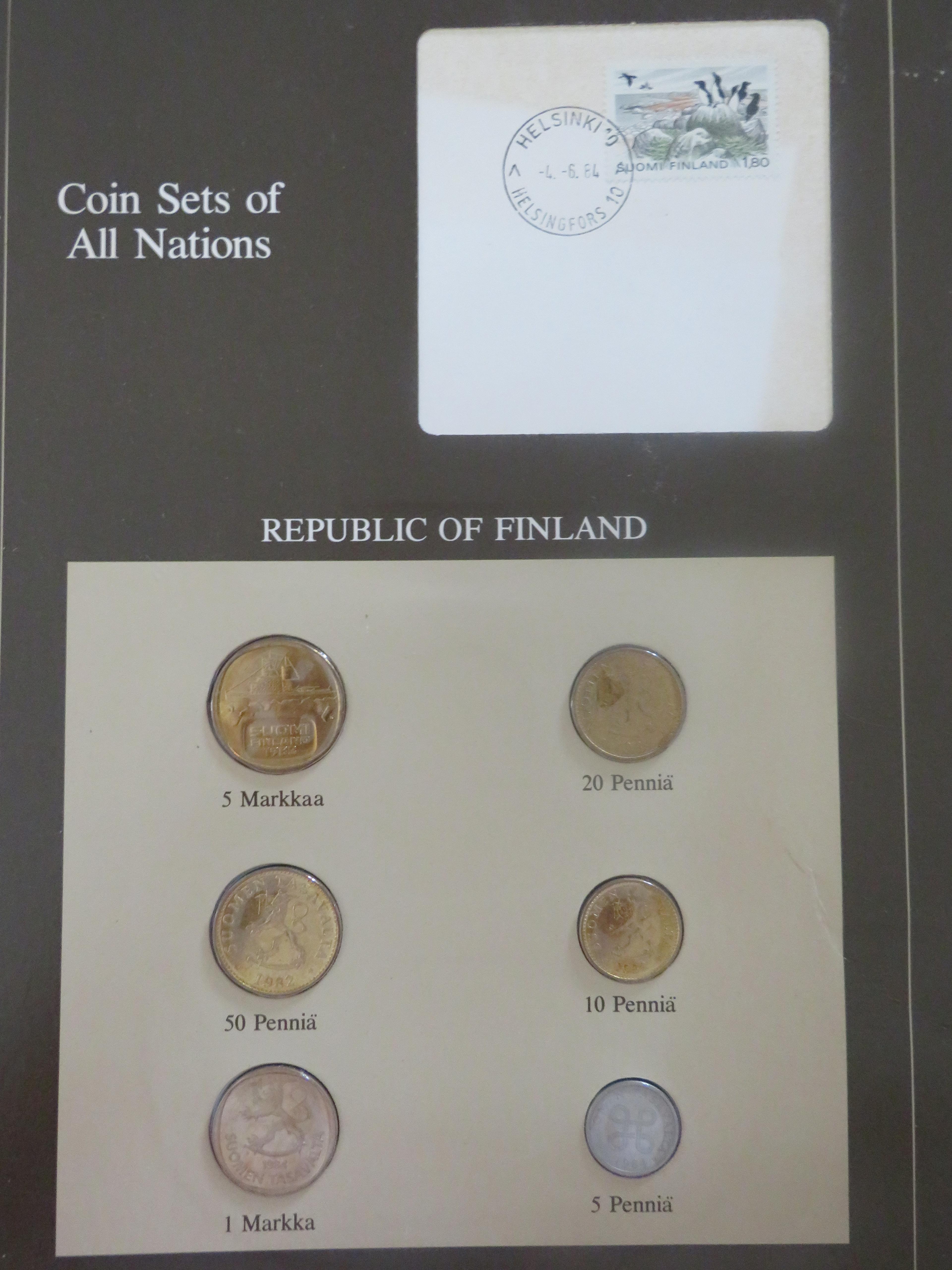 2 Pages Forgien Coin Sets