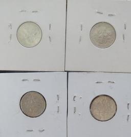 1963, 1964, (2) 1964-D Roosevelt Dimes