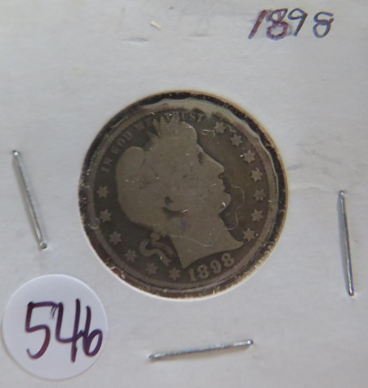 1898- Barber Quarter