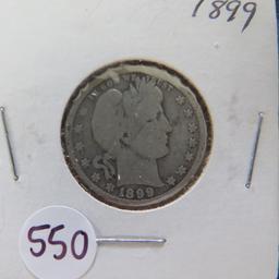 1899- Barber Quarter