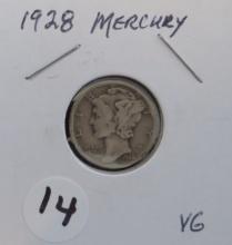 1928- Mercury Dime