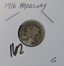 1916- Mercury Dime