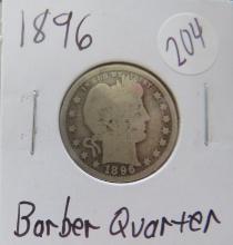 1896- Barber Quarter