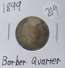 1899- Barber Quarter