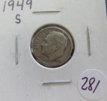 1949-S Roosevelt Dime