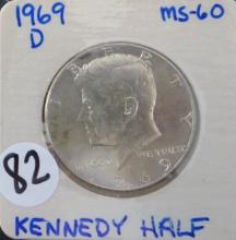 1969-D Kennedy Half Dollar