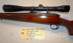 Remington Model 700 BDL Bolt Action Rifle 22-250 Cal w/Limon All American 10X Scope