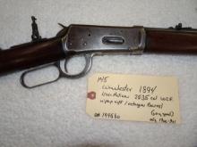 Winchester 1894 Lever Action 25-35 Cal WCF w/peep sights & Octagon Barrel