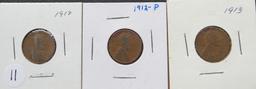 1912, 1912-P, 1913- Lincoln Head Pennies