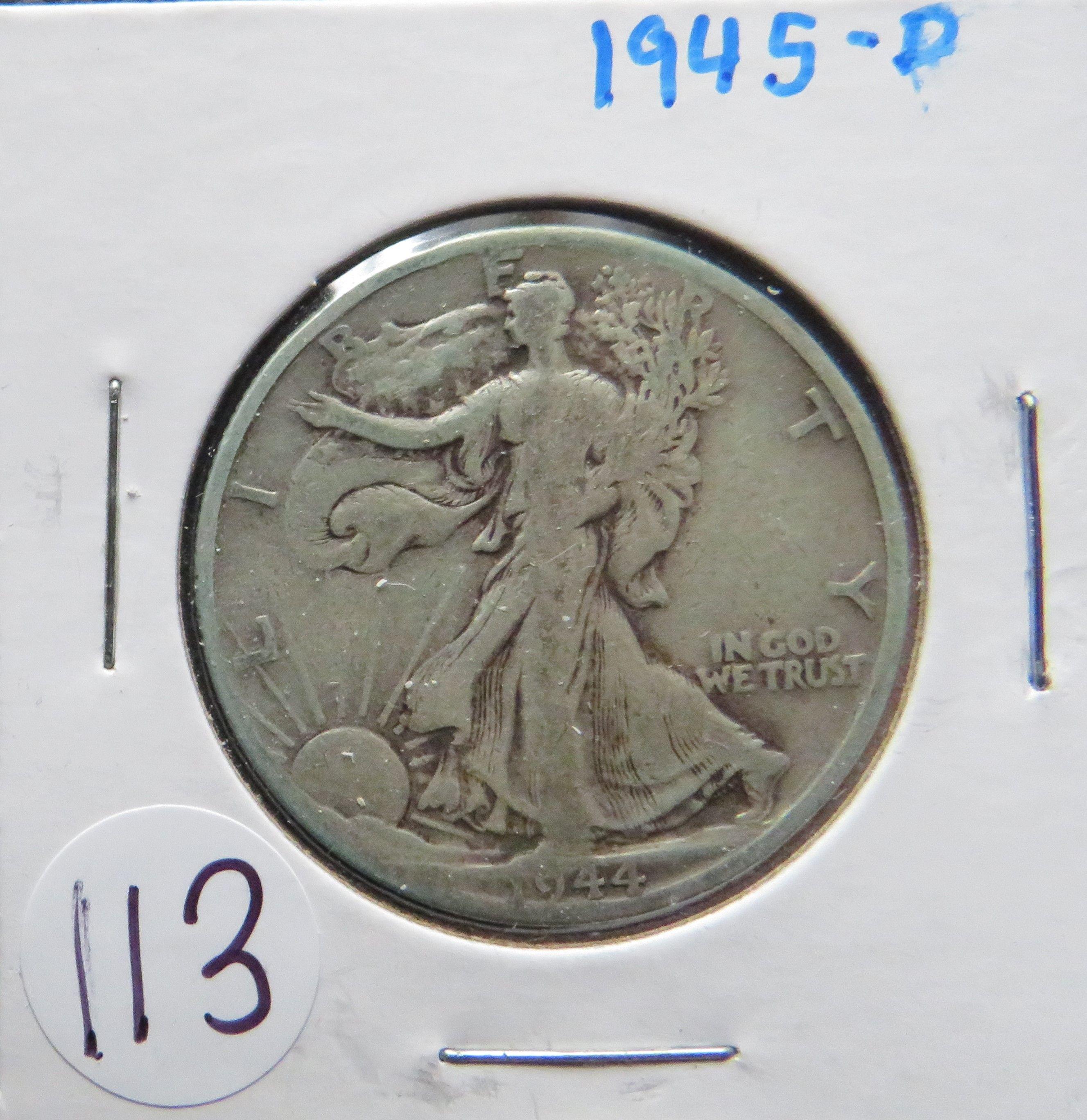 1945-D Walking Liberty Half Dollar