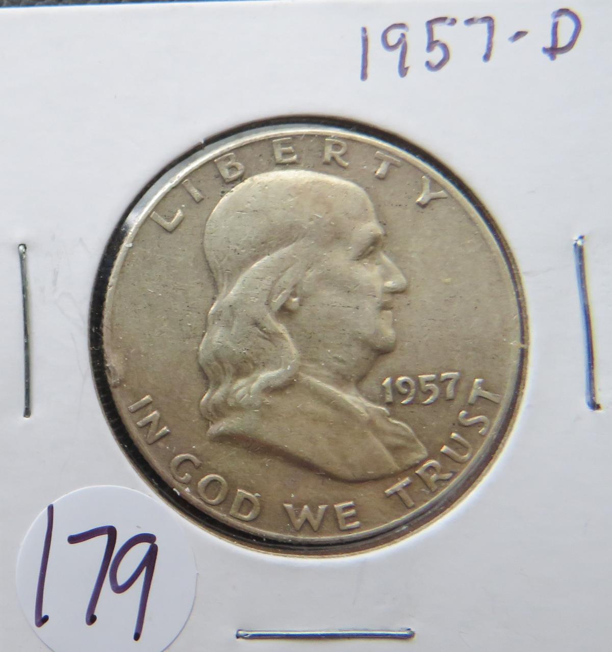 1957-D Franklin Half Dollar