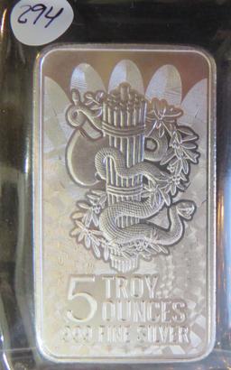 5 Ounce Silver Bar