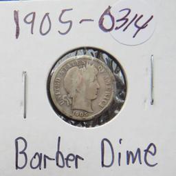 1905-O Barber Dime