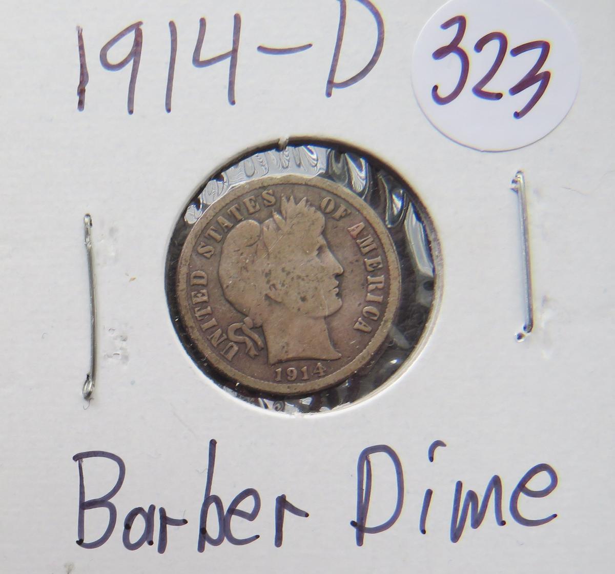 1914-D Barber Dime