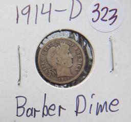 1914-D Barber Dime