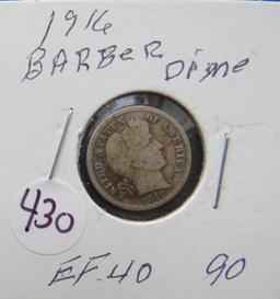 1916- Barber Dime