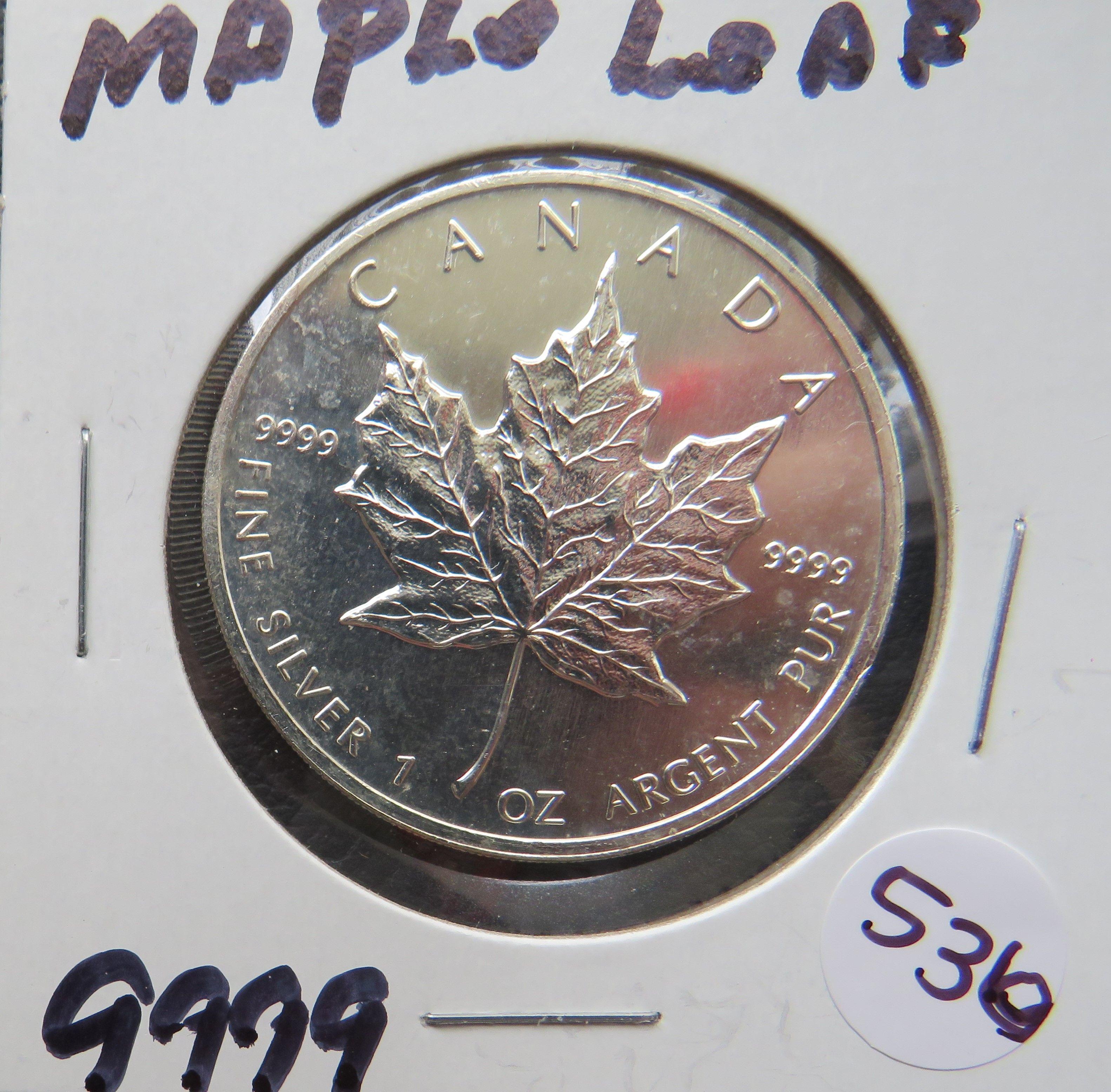 Maple Leave Canadian 1 troy Ounce Silver