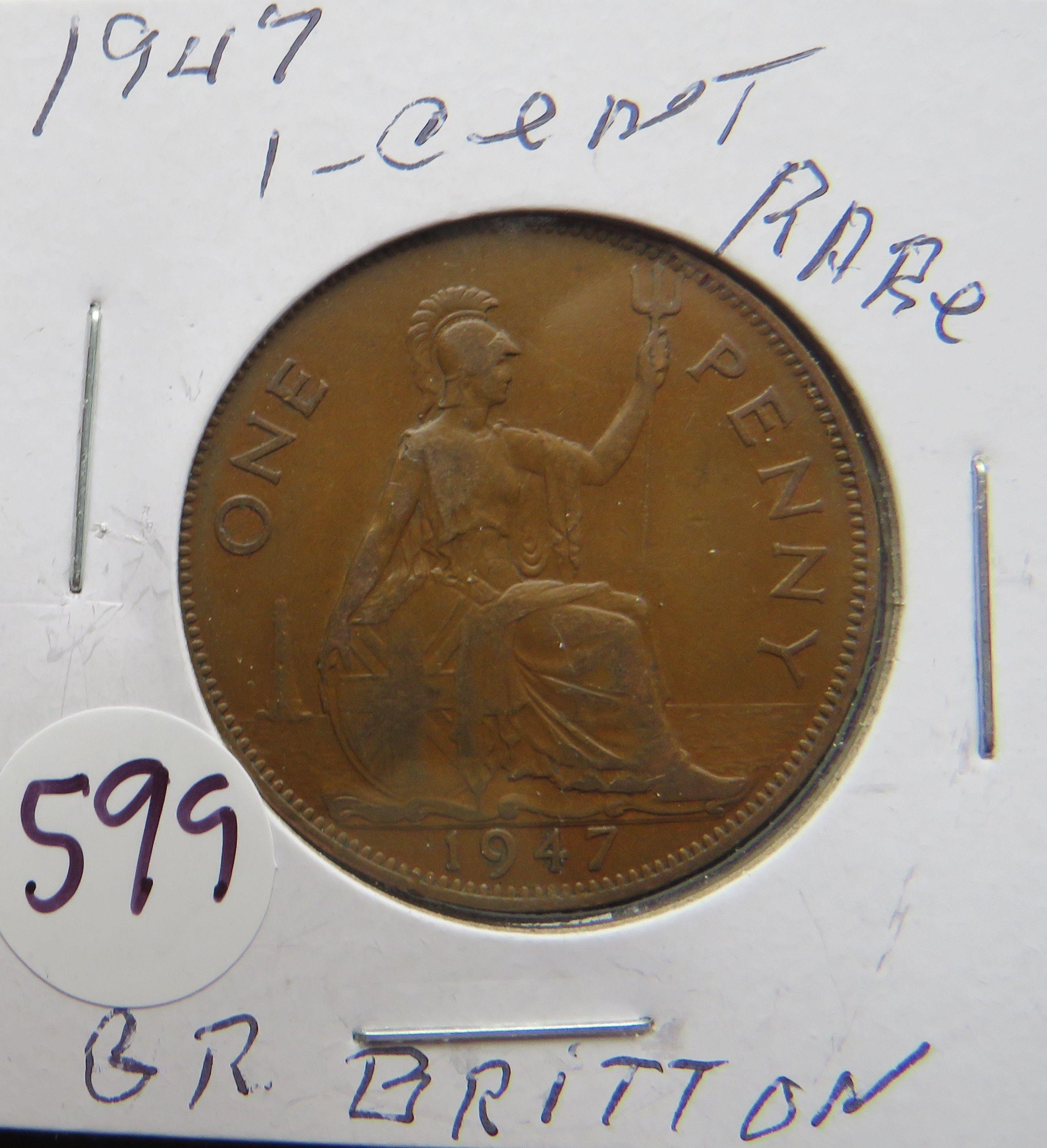 1947- 1 Cent Great Britton