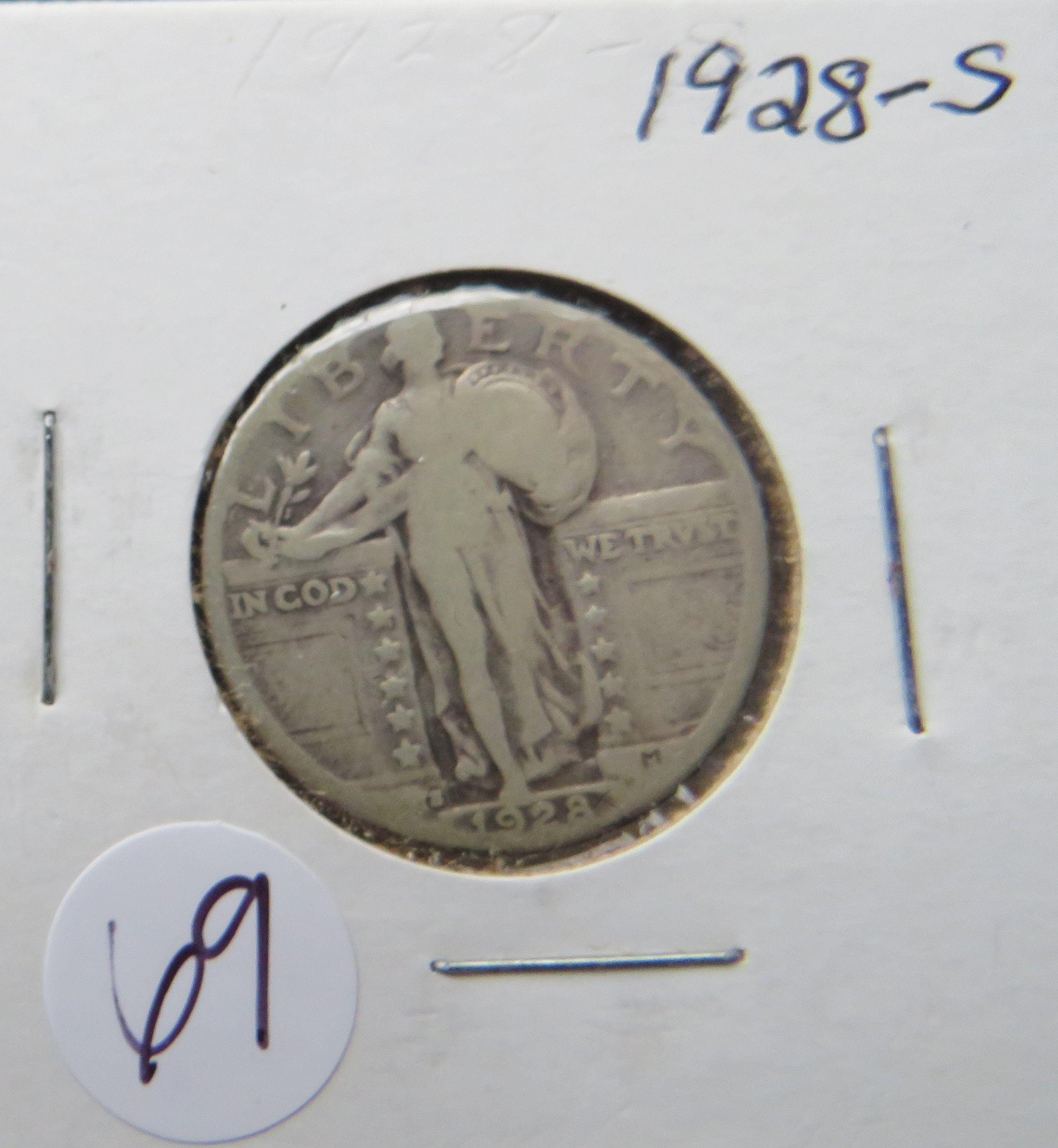 1928-S Standing Liberty Silver Quarter