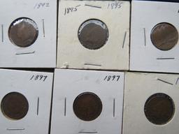 (9)- Indian Head Pennies