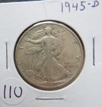 1945-D Walking Liberty Half Dollar