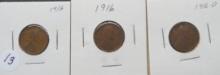 (2) 1916, 1916-D Lincoln Head Pennies