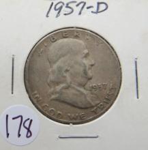 1957-D Franklin Half Dollar