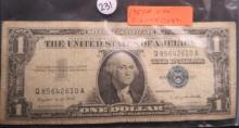 1957-A Silver Certificate One Dollar