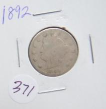 1892- 'V' Nickel