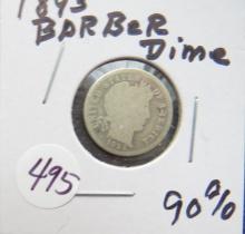 1893 Barber Dime