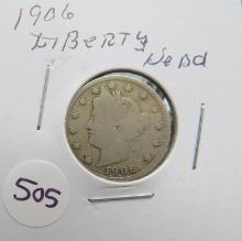 1906- Liberty Head 'V' Nickel