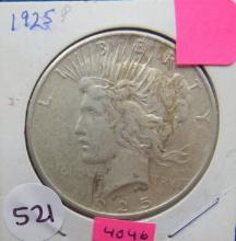 1925-P Peace Silver Dollar