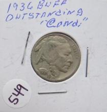 1936- Buffalo Nickel