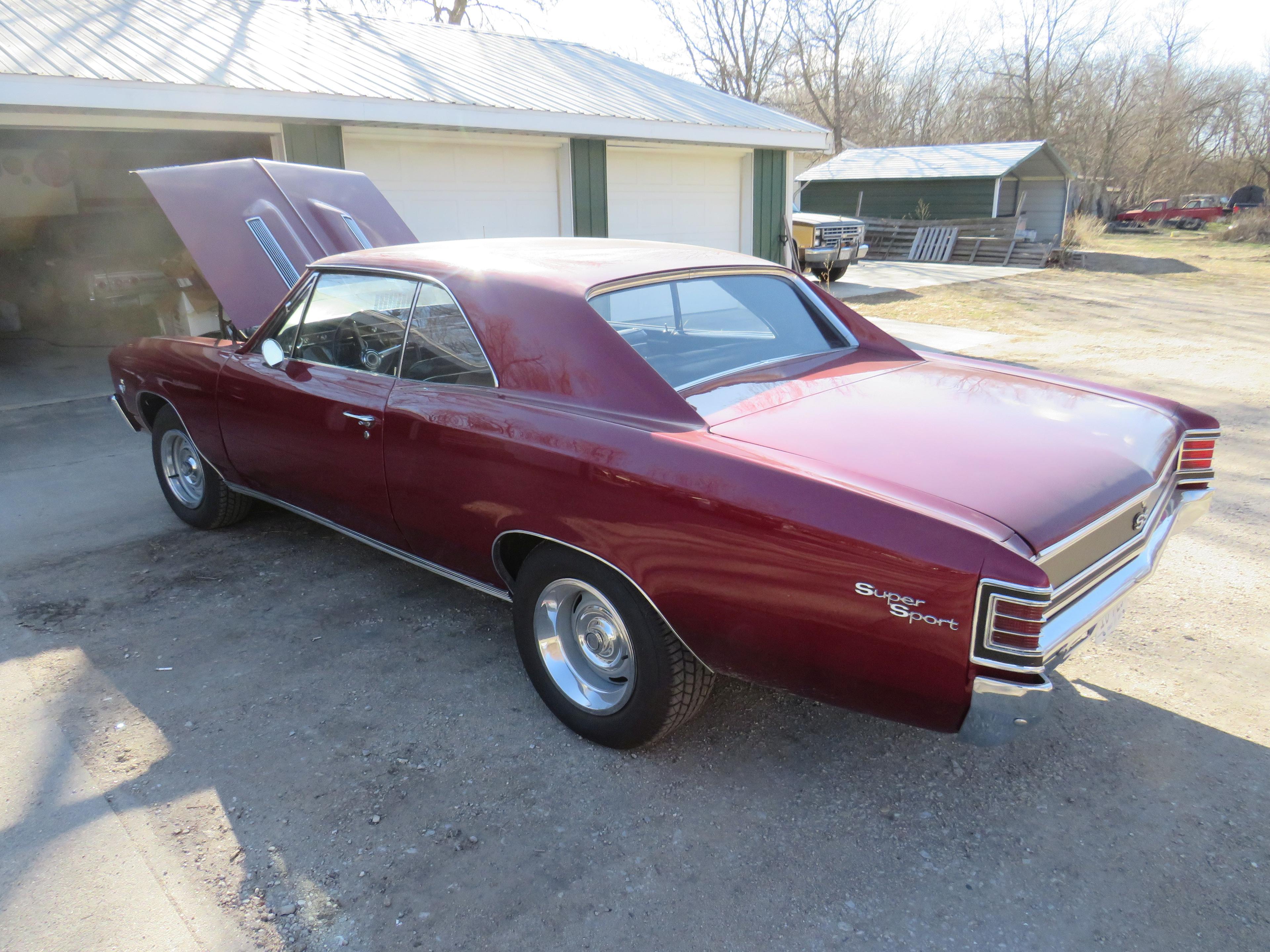 1967 Chevrolet Chevelle SS Clone Restored Two Door Hardtop