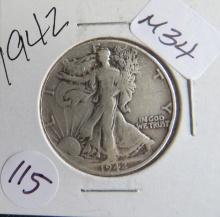 1942- Walking Liberty Half Dollar