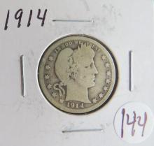 1914- Barber Quarter