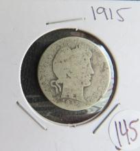 1915- Barber Quarter