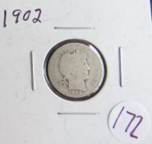 1902- Barber Dime