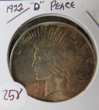 1922-D Peace Dollar