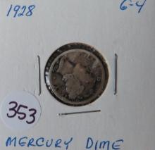 1928- Mercury Dime