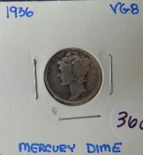 1936- Mercury Dime