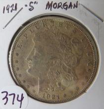 1921-S Morgan Silver Dollar