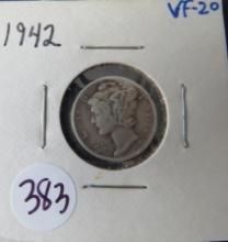 1942- Mercury Dime