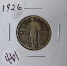 1926- Standing Liberty Quarter