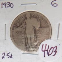 1930- Standing Liberty Quarter