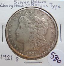 1921-S Silver Morgan Dollar