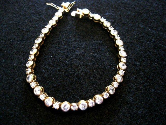 Lovely CZ Bracelet 7 1/2" long