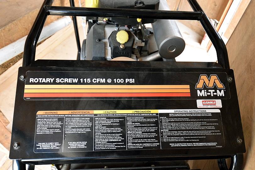 Mi-T-M model AR1-PK37-M rotary screw single stage air compressor,