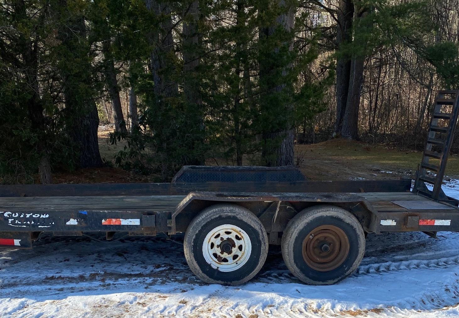 2001 Custom Trailer Tandem Axle, Equipment Trailer